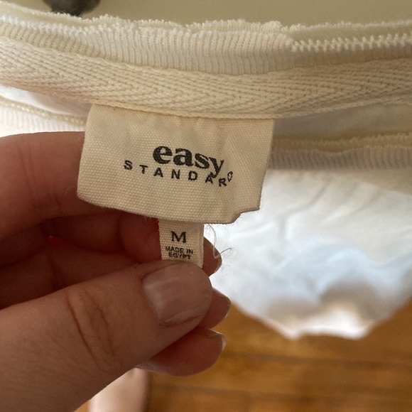 Easy Standard Vintage Relaxed Crew Neck T-shirt, vanilla, size M - Picture 2 of 8